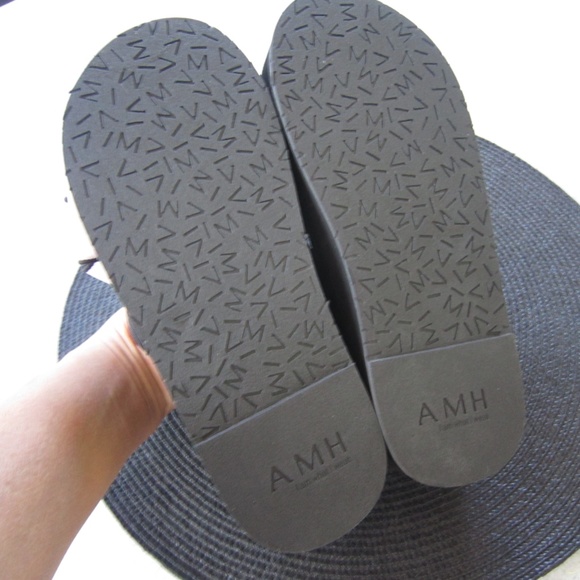 AMH Pink Bow Wedge Flip Flops NWT 7 - Picture 6 of 10